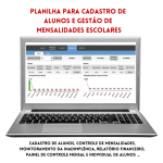 Planilha para Cadastro de Alunos e Gesto de Mensalidades Escolares