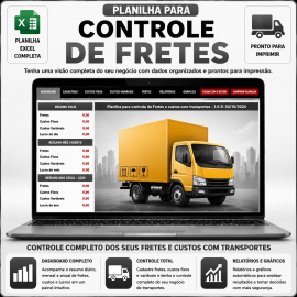  Planilha para calculo de custo com transportes e Fretes