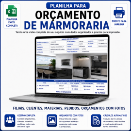 Planilha para Or�amento de Marmoraria