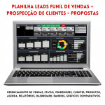 Planilha Leads funil de vendas + Prospeco de Clientes - Propostas