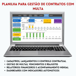 Planilha para gest�o de contratos e multas