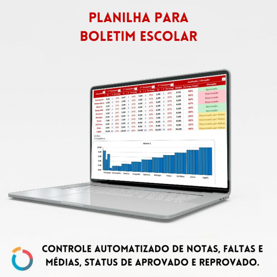 Como fazer planilha de notas escolares -- 24 