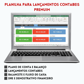 Planilha para lan�amentos cont�beis