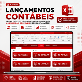 Planilha para lan�amentos cont�beis