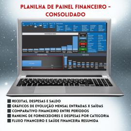 Planilha de Painel Financeiro consolidado Pro